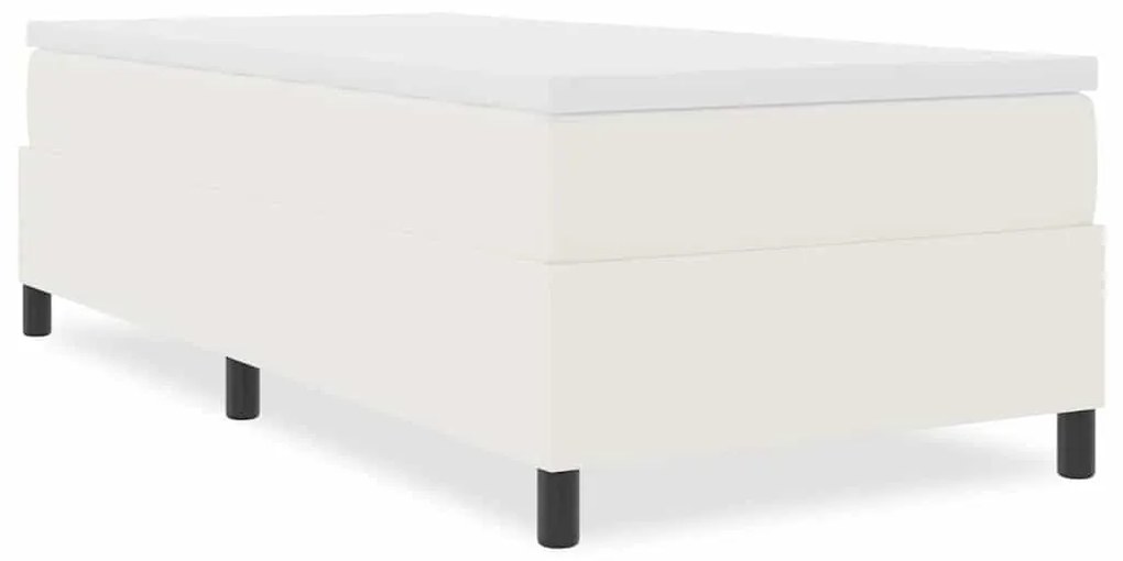 vidaXL Κρεβάτι πλατφόρμα Κρεμ 100 x 200 cm ύφασμα