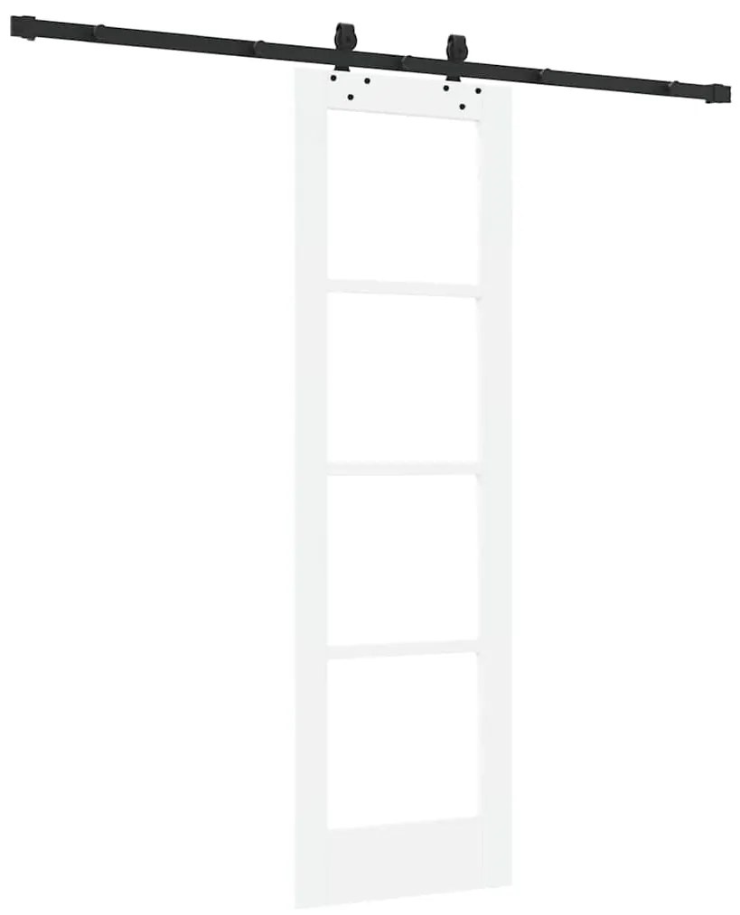 vidaXL Συρόμενη Πόρτα ORKDAL Λευκό 61 x 198.5 εκ. Ξύλο και μέταλλο