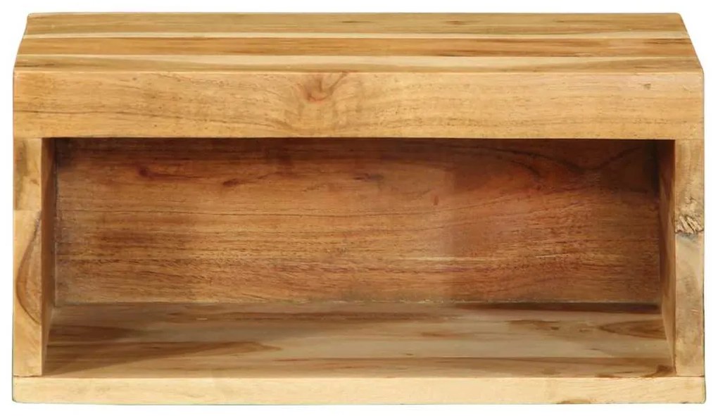 Επίτοιχο ντουλάπι τηλεόρασης 40x30x19 cm Μασίφ ξύλο ακακίας - Καφέ