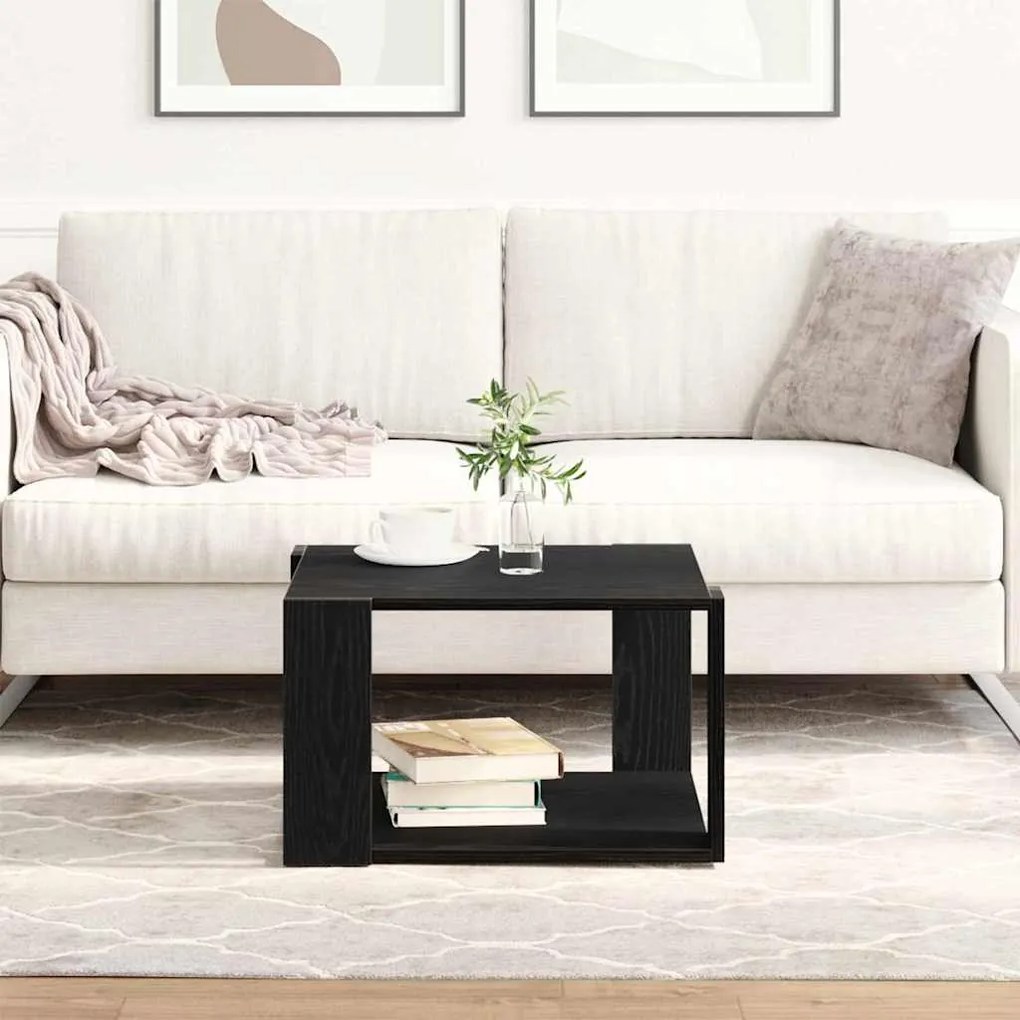 vidaXL Τραπεζάκι σαλονιού Μαύρη δρυς 85 x 55 x 31 cm
