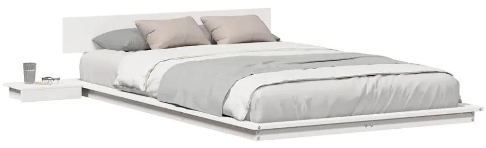 vidaXL Σκελετός Κρεβατιού Καφέ 135 x 190 cm ξύλο