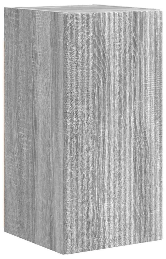 vidaXL Ντουλάπι Τηλεόρασης Τοίχου Γκρίζο Σονομα 30 x 31 x 60 εκ