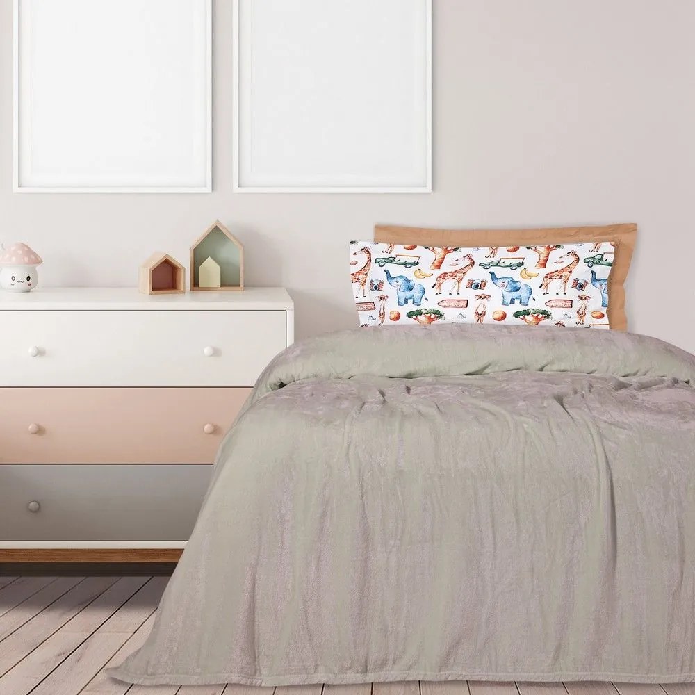 Κουβέρτα 1345 Velour Beige Das Home Υπέρδιπλo 220x240cm Πολυέστερ