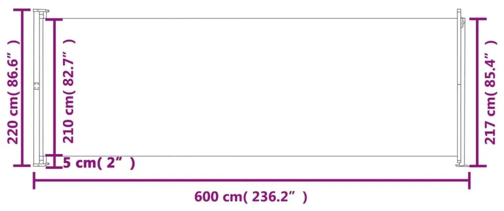 ΣΚΙΑΣΤΡΟ ΠΛΑΪΝΟ ΣΥΡΟΜΕΝΟ ΒΕΡΑΝΤΑΣ ΓΚΡΙ 220 X 600 ΕΚ. 317980