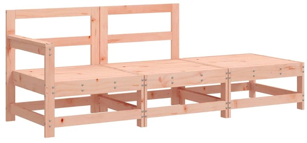 vidaXL Σαλόνι Κήπου Σετ 3 τεμ. με Μαξιλάρια Μασίφ Ξύλο Ψευδοτσούγκας