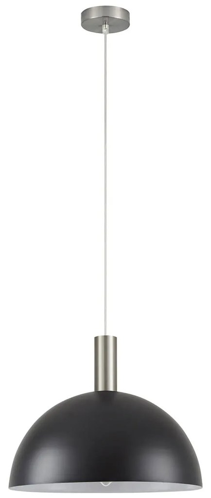 Φωτιστικό Οροφής Μονόφωτο Homelighting 77-8406 Nickel/Black