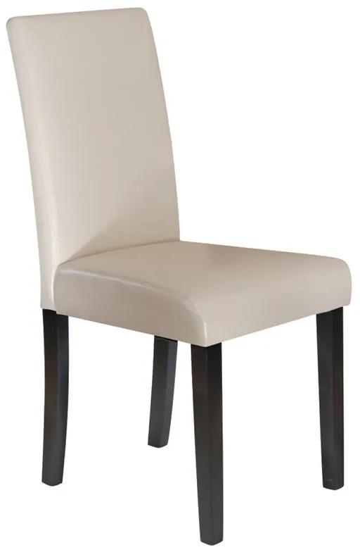 MALEVA-L Καρέκλα PU Ivory - Wenge  42x56x93cm [-Wenge/Εκρού-] [-Ξύλο/PVC - PU-] Ε7207,1