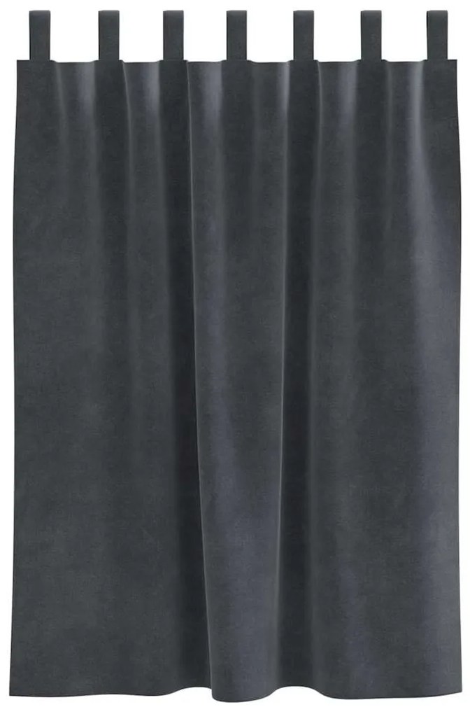 vidaXL Κουρτίνες με κουρτίνες 2 pcs Ανοιχτό γκρι 140 x 140 cm Βελούδο