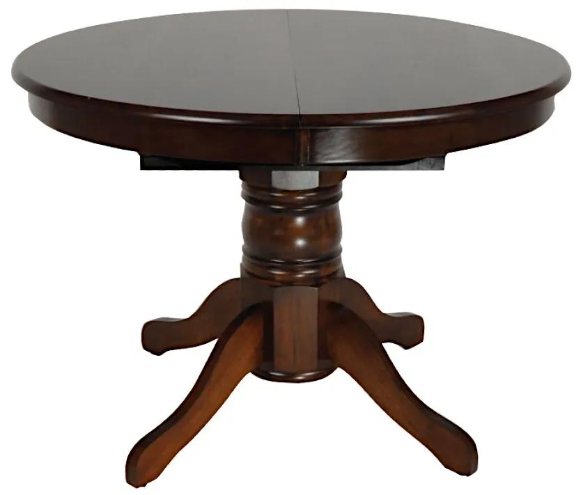Τραπέζι Επεκτεινόμενο NIRVANA Ξύλο Καρυδί Φ106+30x75cm