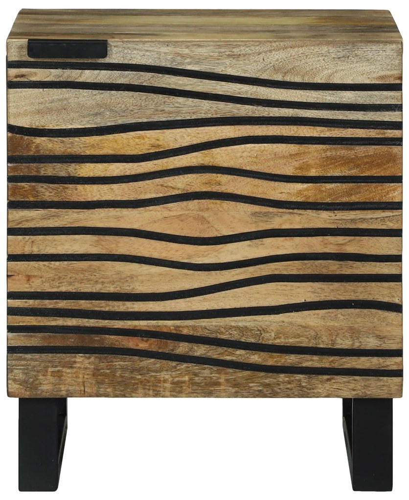 vidaXL Κομοδίνα - 2 κομμάτια, 40x33.5x46 εκ., Στερεό Ξύλο Μάνγκο