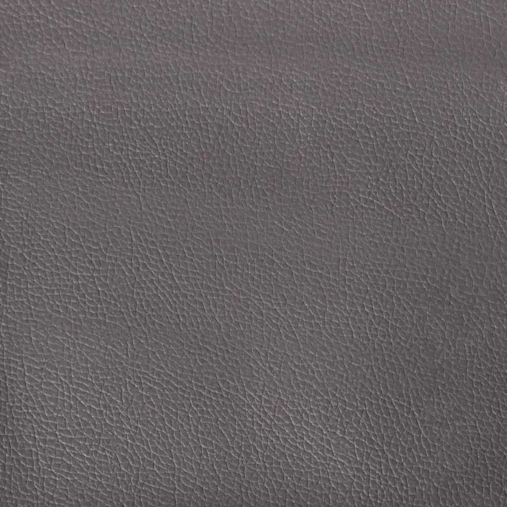 Οθωμανικό κρεβάτι με στρώμα Γκρι 120x190 cm Faux Leather - Γκρι