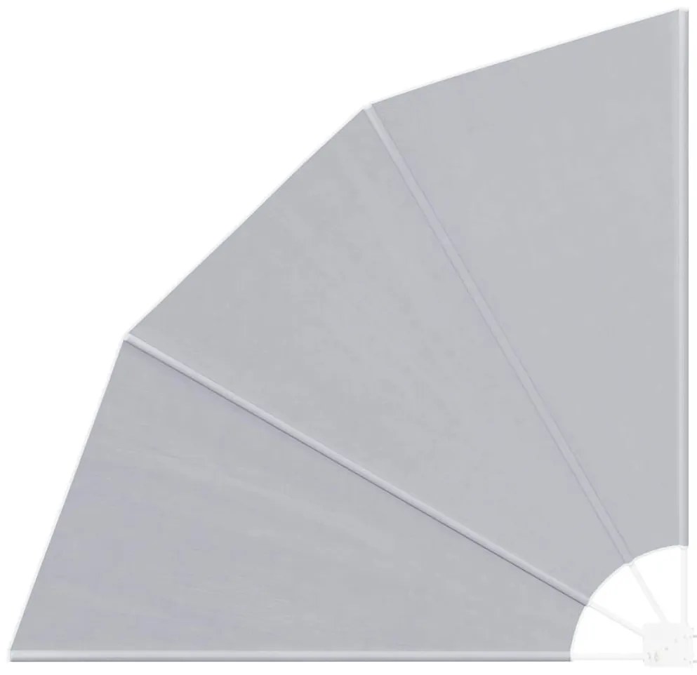 vidaXL Αδιάφανο σκίαστρο μπαλκονιού Γκρι 160 x 160 cm ύφασμα