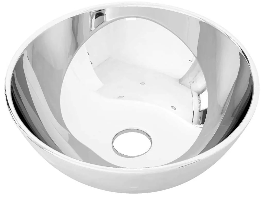 vidaXL Νιπτήρας Ασημί 28 x 10 εκ. Κεραμικός