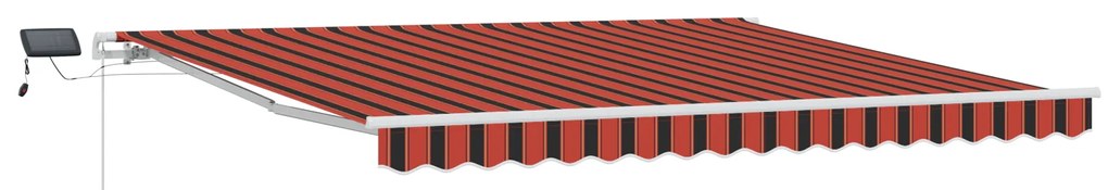 vidaXL Αυτόματη Τέντα Ανθρακί 350 x 250 cm