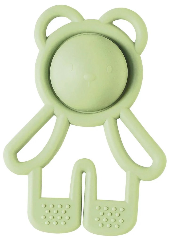 Μασητικό - Κουδουνίστρα Nattou Silicon Pop-It Green N875257
