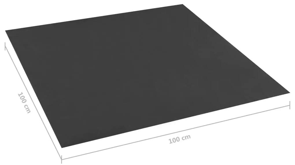 vidaXL Κάλυμμα Δαπέδου Αμμοδόχου Μαύρο 100 x 100 εκ.