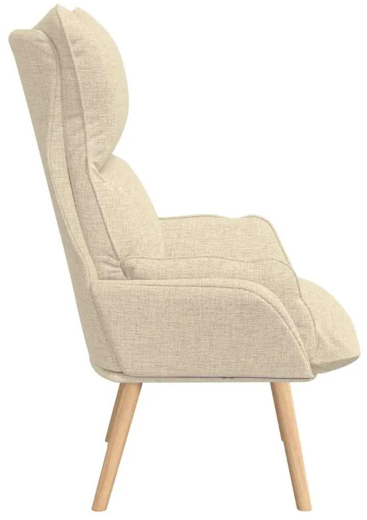 vidaXL Χαλαρωτική Πολυθρόνα Κρεμ 69 x 74 x 93 εκ. ύφασμα