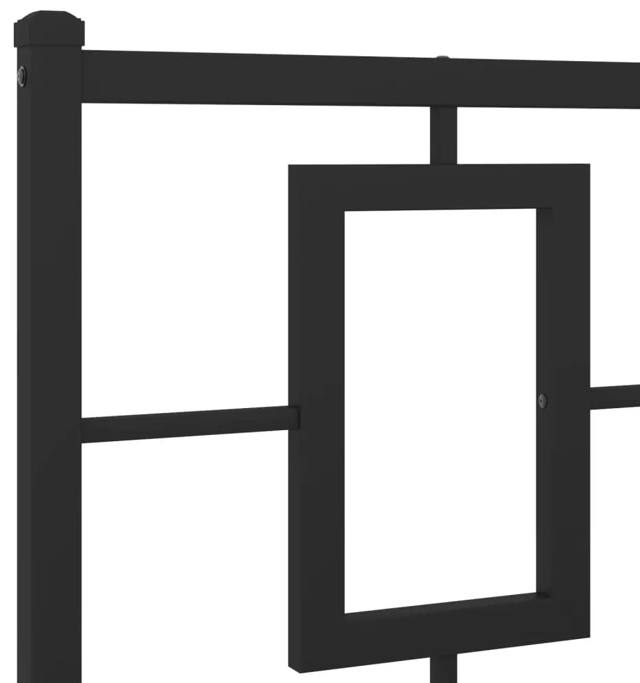 vidaXL Κεφαλάρι Μαύρο 140 εκ. Μεταλλικό