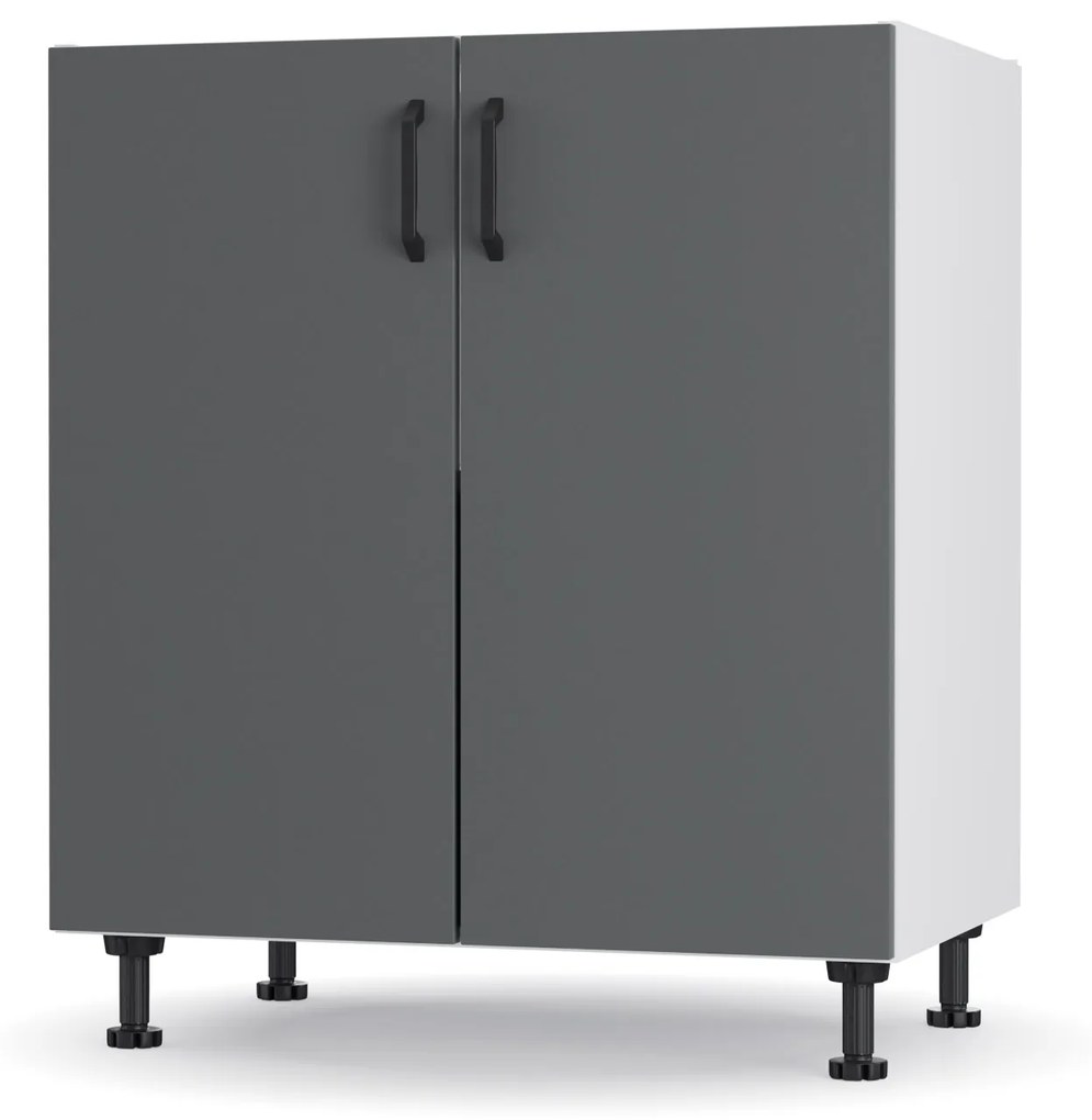 Modest Κάτω Ντουλάπι Ανθρακί 70x48x82cm L7082M03