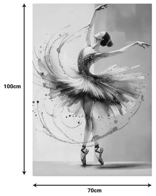 Πίνακας σε καμβά Dancito I Inart 70x2.5x100εκ