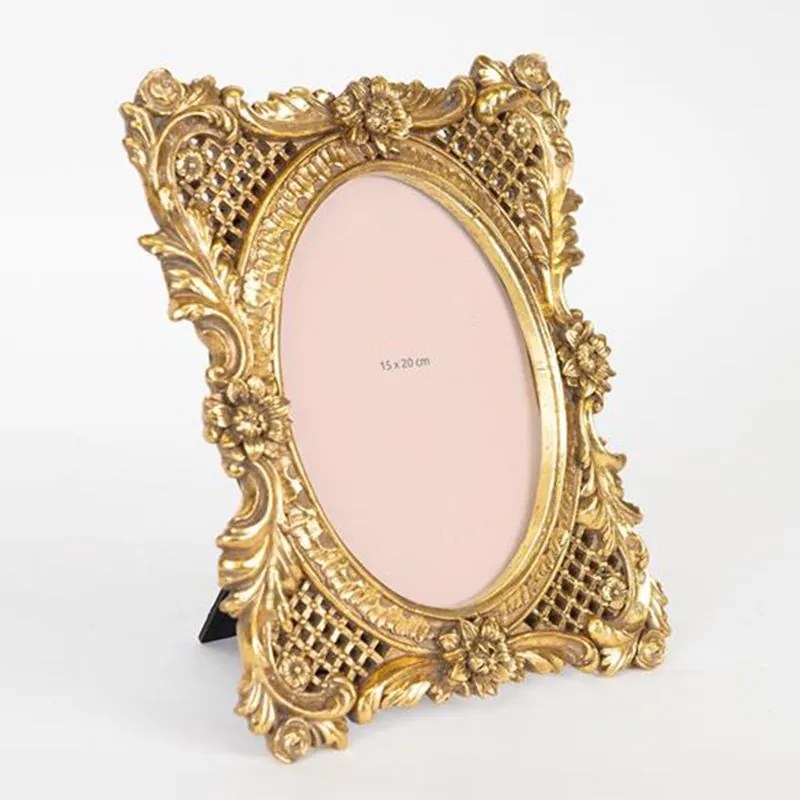 Κορνίζα Για Φωτογραφία 15x20cm 756-12082 23,2x27,4x2,4cm Gold Estheti Home Πολυρεσίνη