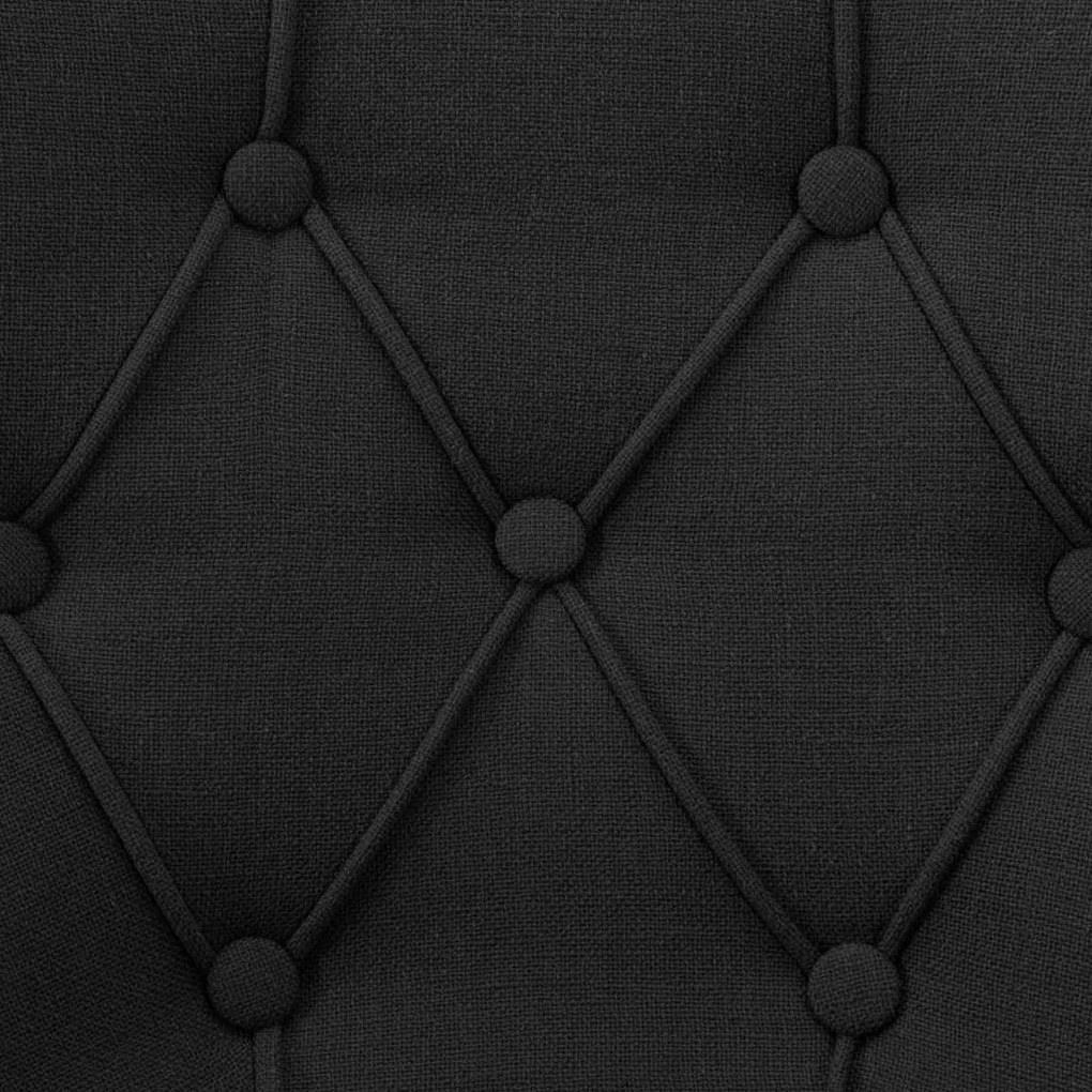 vidaXL Καρέκλες Τραπεζαρίας 6 τεμ. Μαύρες Υφασμάτινες