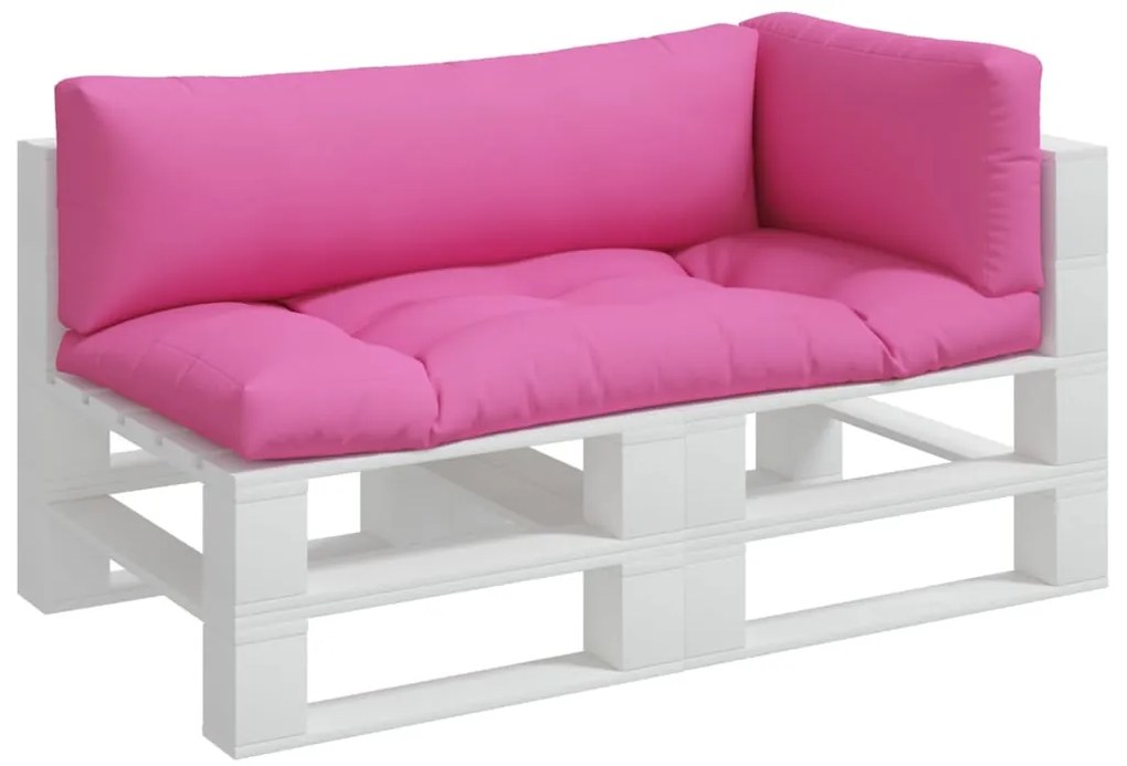 vidaXL Μαξιλάρια Παλέτας 3 τεμ. Ροζ από Ύφασμα Oxford