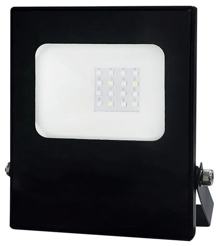 Προβολέας Led Q10RGBW 10W RGB+6000K Black Aca Aluminium