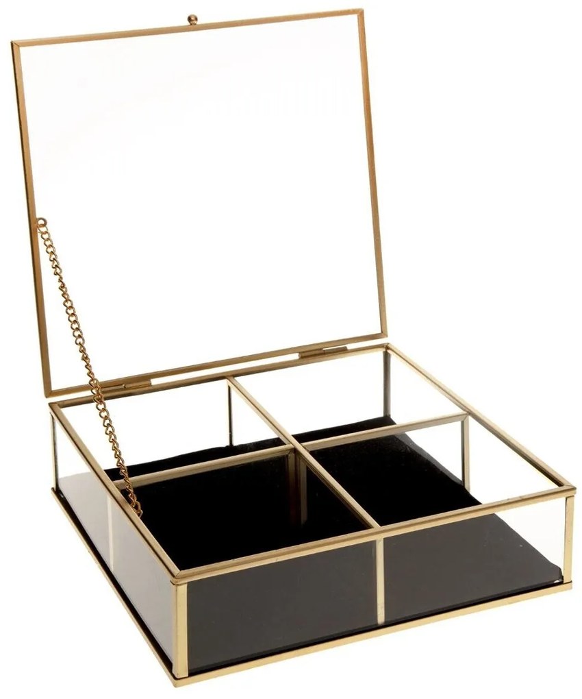 Μπιζουτιέρα 4 Θέσεων (20x20x6) A-S Gold Box 157218
