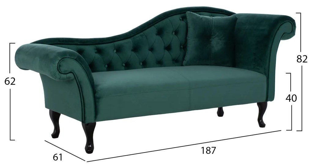 ΑΝΑΚΛΙΝΔΡΟ T.CHESTERFIELD NIOVI HM3008.03 ΚΥΠΑΡΙΣΣΙ ΒΕΛΟΥΔΟ ΔΕΞΙ ΜΠΡΑΤΣΟ 187x61x82 (1 Τεμμάχια)