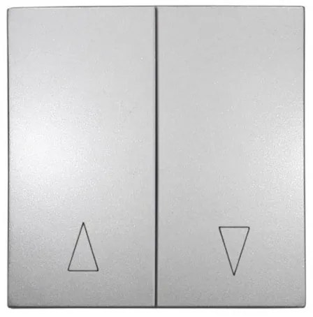 Πλήκτρο Ρολλών Διπλό Lumen-15-0436-Ασημί 15-0436