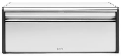 Brabantia Fall Front Ψωμιέρα με Καπάκι Μεταλλική Matt Steel 46.5x25x18.7cm