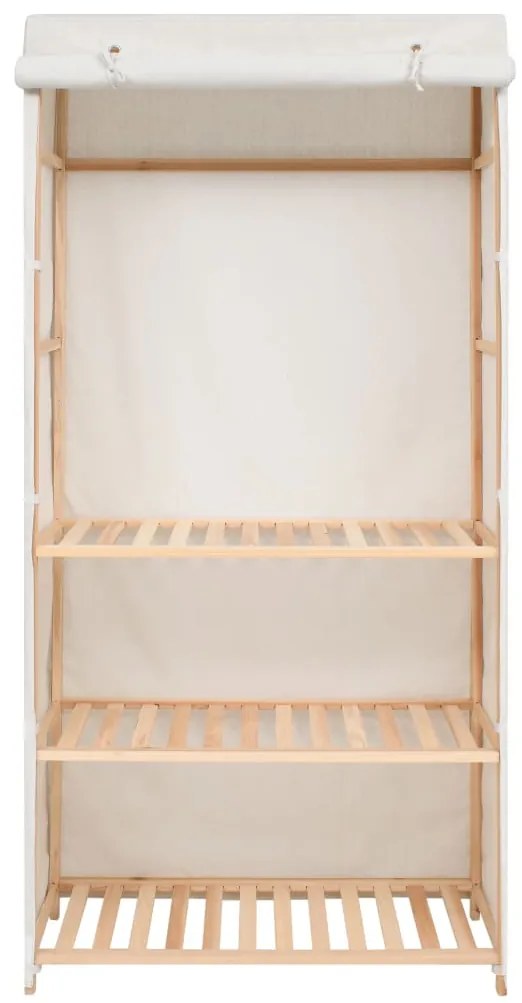 vidaXL Ντουλάπα Ρούχων με 3 Ράφια 79 x 40 x 170 εκ.