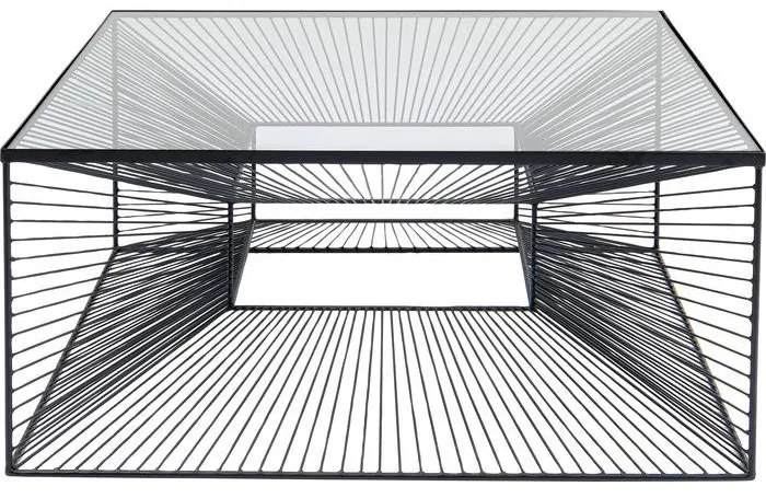 Τραπεζάκι Μέσης Dimension Μαύρο  80.5x80.5x38εκ - Μαύρο