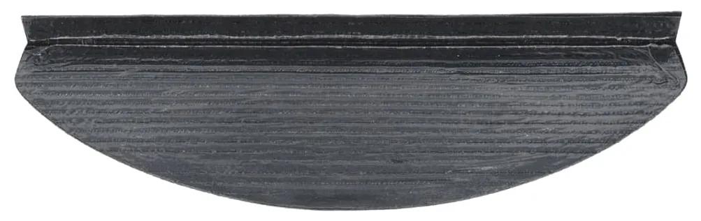vidaXL Πατάκια Σκάλας Αυτοκόλλητα 15 τεμ. Μαύρα 65x22,5x3,5 εκ.