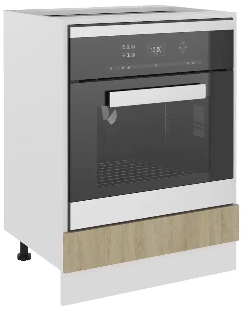 vidaXL Ντουλάπι για Φούρνο Lyon Sonoma Δρυς 60x46x81,5 εκ. Επεξ. Ξύλο