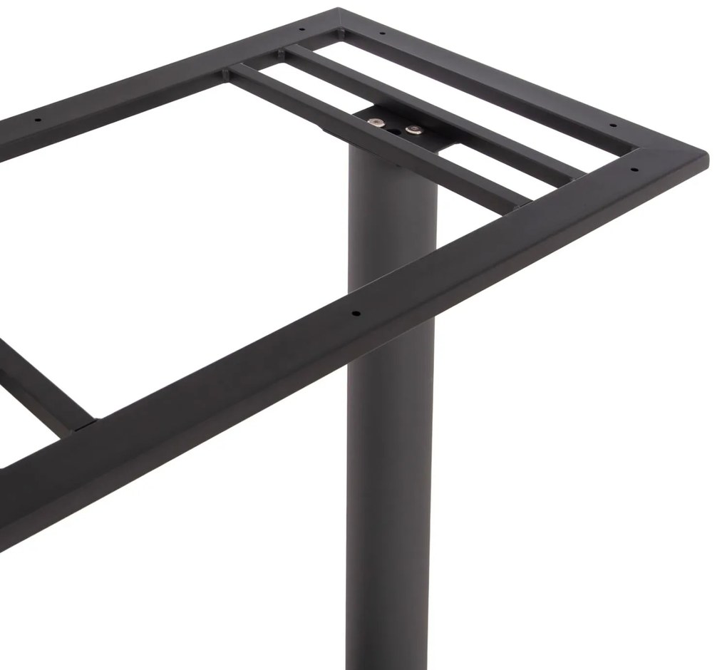 Βάση Τραπεζιού Μπαρ C480.20 με Δύο πόδια - μεταλλική Γκρί 80x40x108Υ εκ. 80x40x108 εκ.