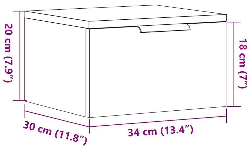 ΚΟΜΟΔΙΝΟ ΕΠΙΤΟΙΧΙΟ ΠΑΛΙΟ ΞΥΛΟ 34 X 30 X 20 ΕΚ. 856979