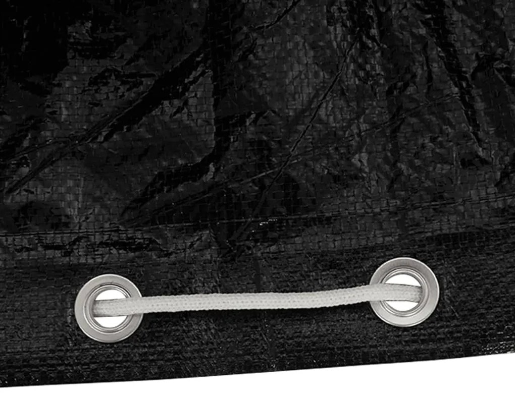 vidaXL Κάλυμμα Ξαπλώστρας 2 τεμ με 12 Κρίκους 200x65x35/60 εκ Πολυαιθ.