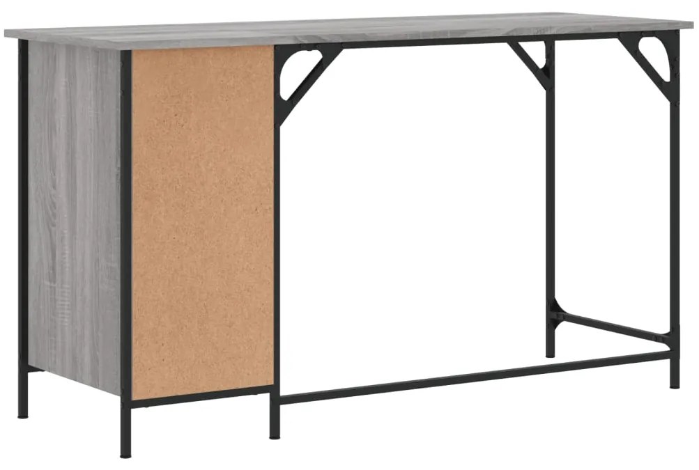 vidaXL Γραφείο Υπολογιστή Γκρι Sonoma 131x48x75 εκ. Επεξεργασμένο Ξύλο