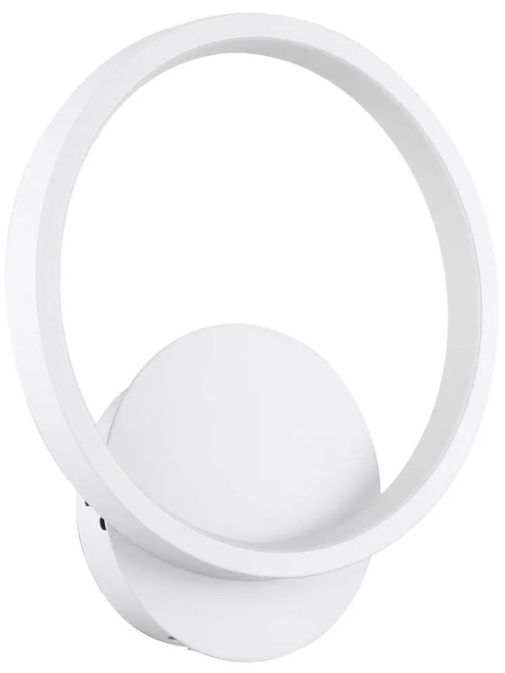 Φωτιστικό Τοίχου - Απλίκα Ted 61071 Led 9W 20x5,5x23cm White GloboStar Αλουμίνιο