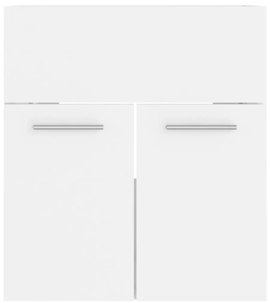 vidaXL Ντουλάπι Νιπτήρα Λευκό 41x38,5x46 εκ. από Επεξεργασμένο Ξύλο