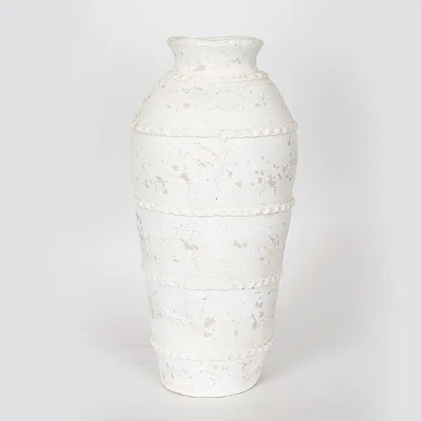 ΒΑΖΟ ΚΕΡΑΜΙΚΟ ΛΕΥΚΟ 20.5x20.5x43cm|752-20277
