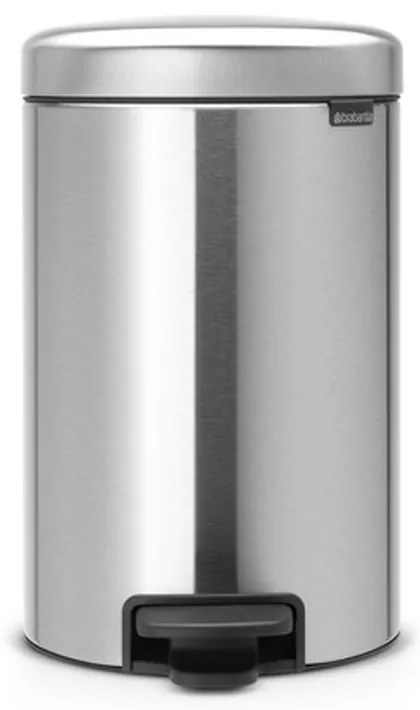 Brabantia 649031 Κάδος με πεντάλ 12L, Matt Steel Fingerprint Proof