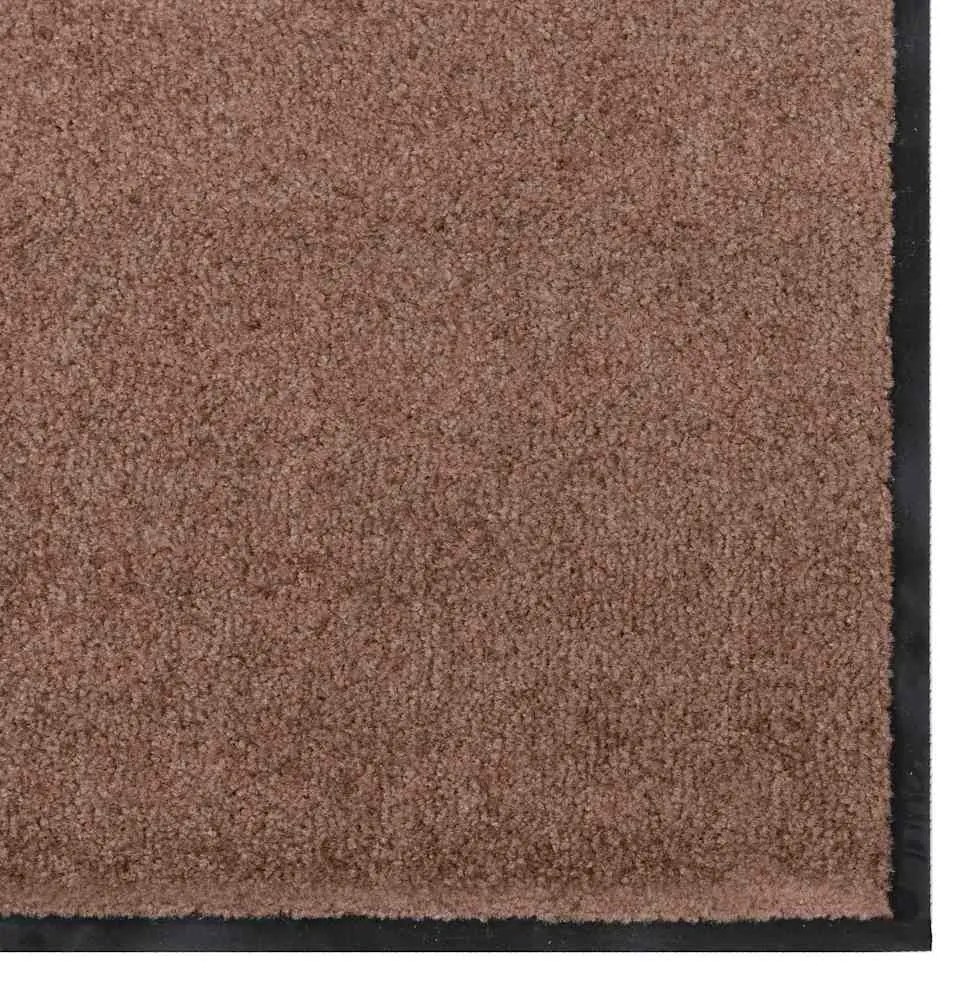 vidaXL Χαλάκι Εξώπορτας Καφέ και Μαύρο 120 x 300 cm
