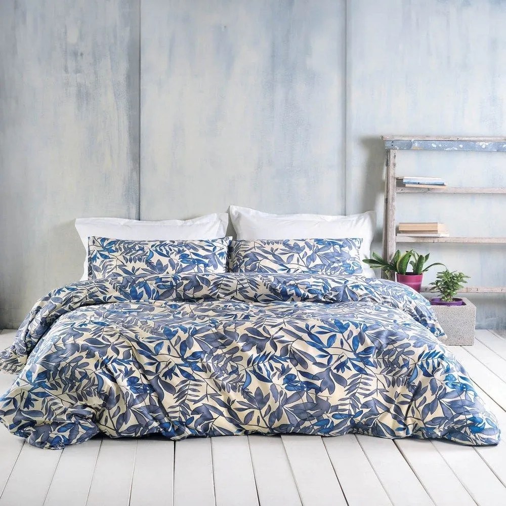 Πάπλωμα Elein (Σετ 2τμχ) Blue-Ecru Ρυθμός Ημίδιπλο 160x240cm Cotton-Polyester