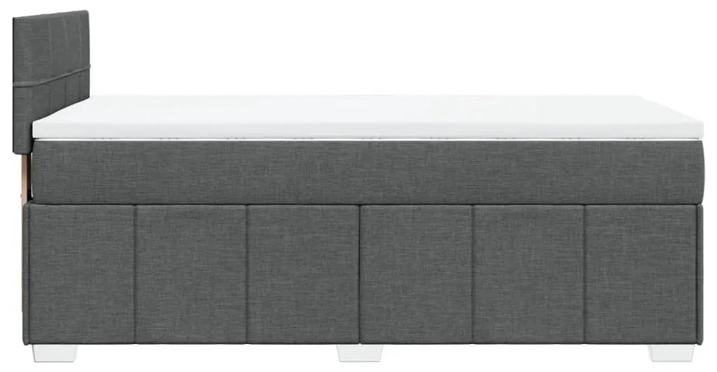 ΚΡΕΒΑΤΙ BOXSPRING ΜΕ ΣΤΡΩΜΑ ΣΚΟΥΡΟ ΓΚΡΙ 90X200 ΕΚ. ΥΦΑΣΜΑΤΙΝΟ 3289252