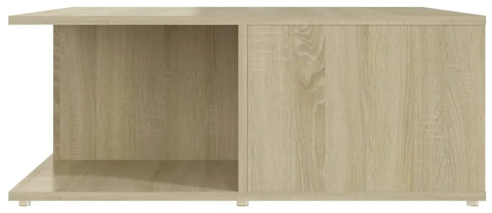 vidaXL Τραπεζάκι Σαλονιού Λευκό/Sonoma Δρυς 80x80x31 εκ. Επεξ. Ξύλο