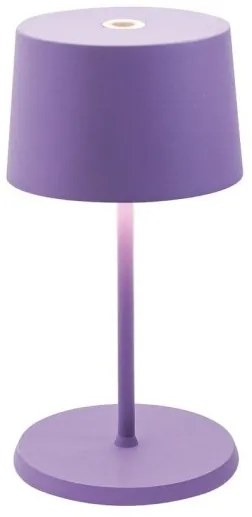 Επαναφορτιζόμενο Επιτραπέζιο Φωτιστικό LED Olivia Mini H22 Φ11 Zafferano-LD0860L3-Μωβ LD0860L3