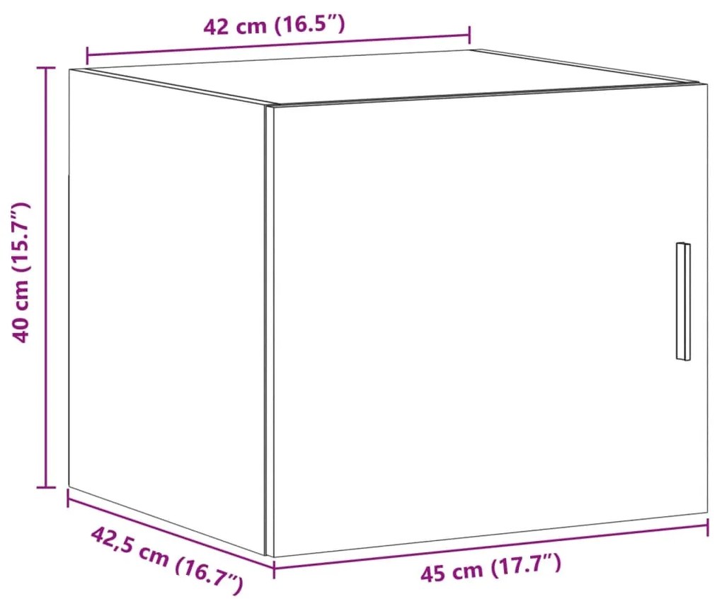 ΝΤΟΥΛΑΠΙ ΤΟΙΧΟΥ ΛΕΥΚΟ 45X42,5X40 ΕΚ. ΕΠΕΞΕΡΓΑΣΜΕΝΟ ΞΥΛΟ 846103